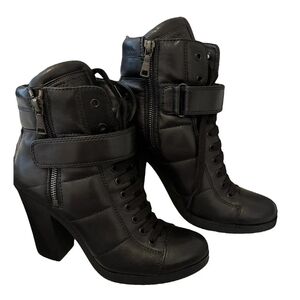 Prada Nappa Leather Sport Lace Up Boots - Size 6 / 36